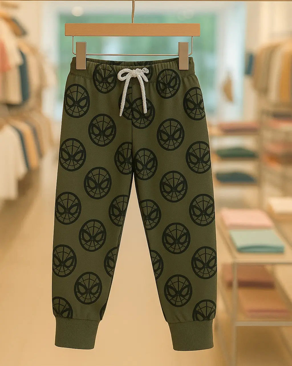 Junior Republic Cotton Jersey Spiderman Printed Summer Trouser