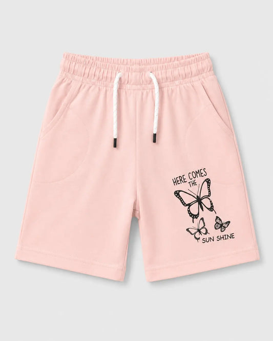Junior Republic KID'S Butterflies Printed Summer Cotton Jersey Shorts