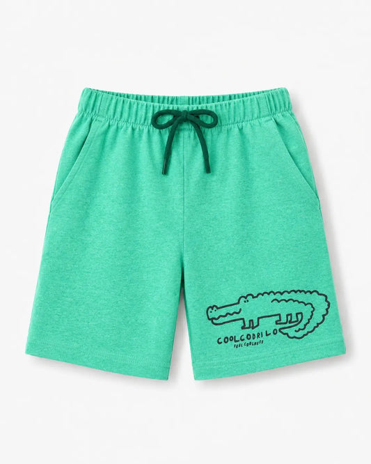 Junior Republic KID'S crocodile Printed Summer Cotton Jersey Shorts