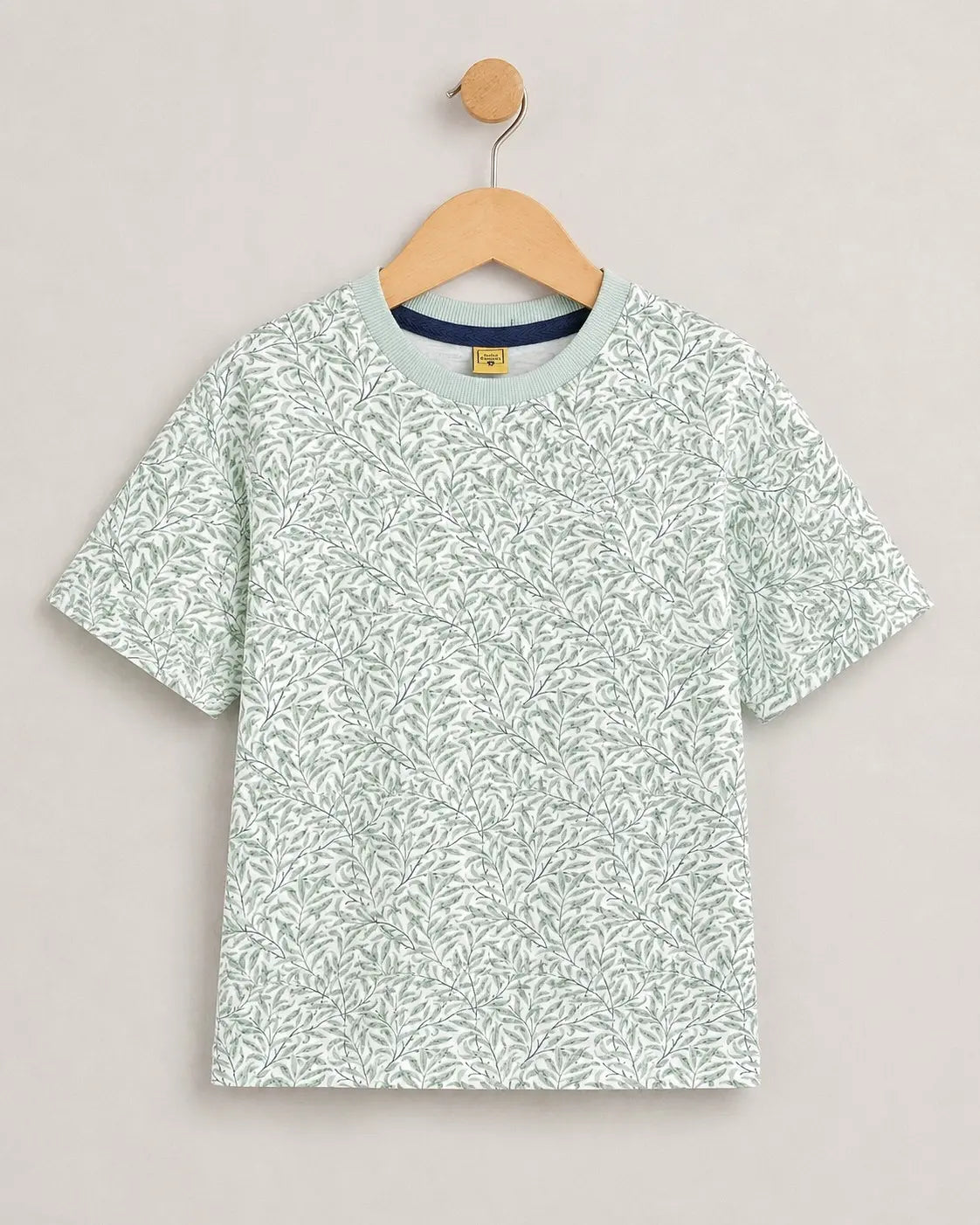 Junior Republic Kid's All over Leaf Print Tee Shirt