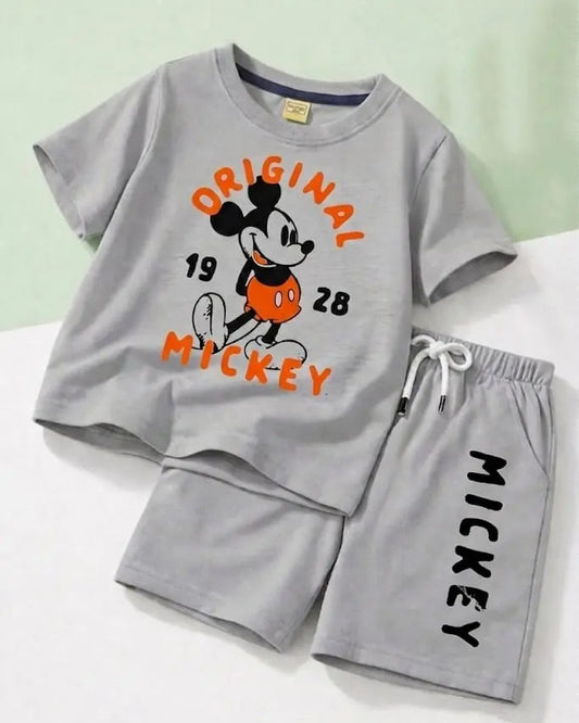 Junior Republic Kid's Mickey Mouse Printed Twin Set