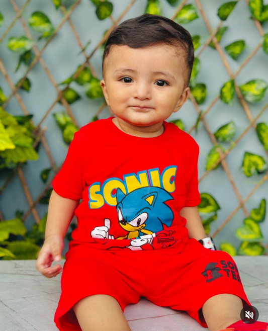 Junior Republic Kid's Sonic Printed Tee Shirt