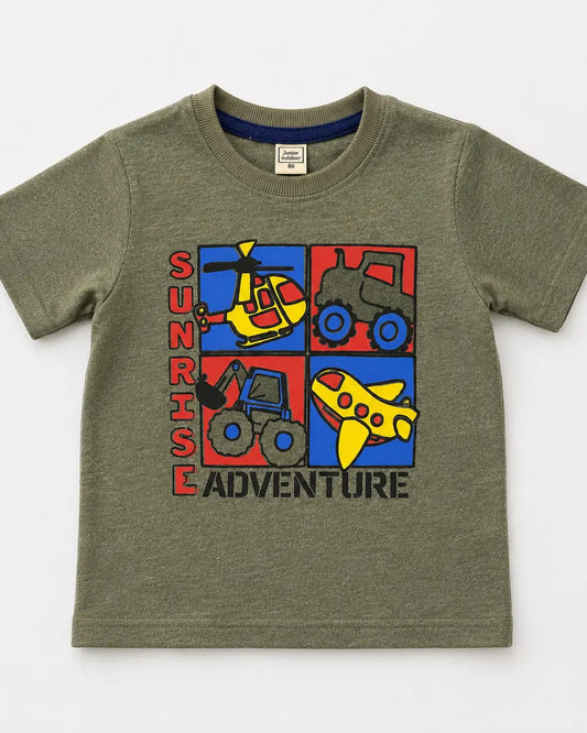 Junior Republic Kid's Sunrise Printed Tee Shirt