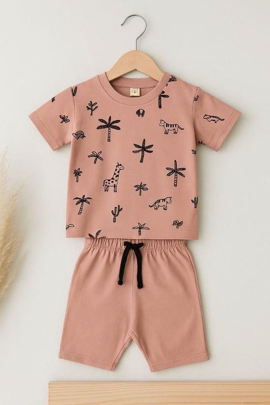 Junior             Republic Kid's Tropical Adventure Printed Twin Set