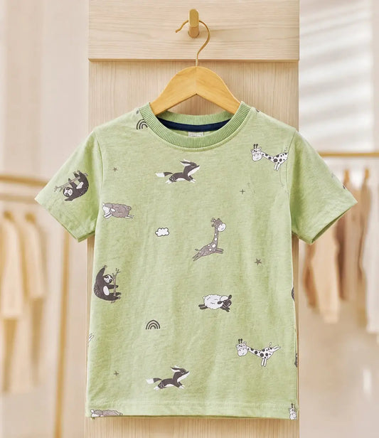 -Minor Fault- Junior Republic Kid's Safari Printed Shirt
