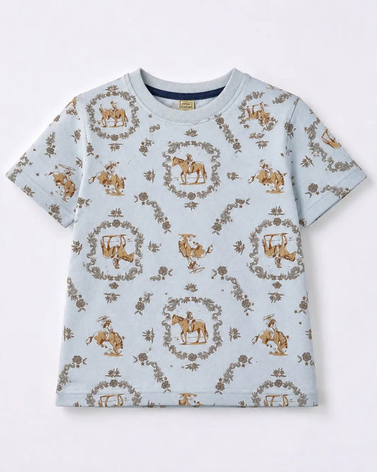 Junior Republic Kid's all over horse Printed Tee Shirt