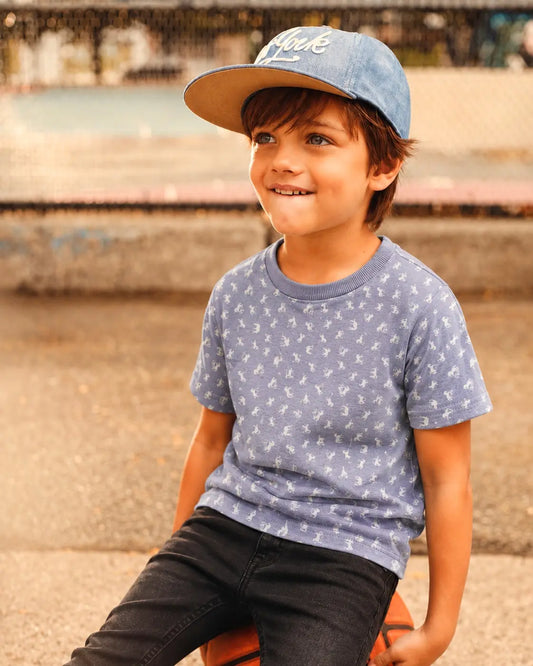 Junior Republic Kid's all over miniature Printed Tee Shirt