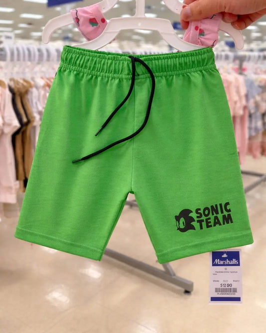 Junior Republic Sonic Printed Summer Shorts with Pockets for Kids