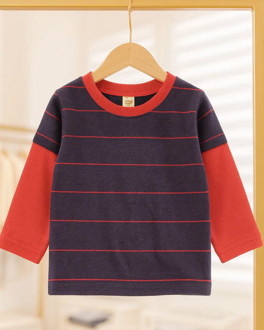 Junior Republic kids Stripes Style Summer Long Sleeves Shirt