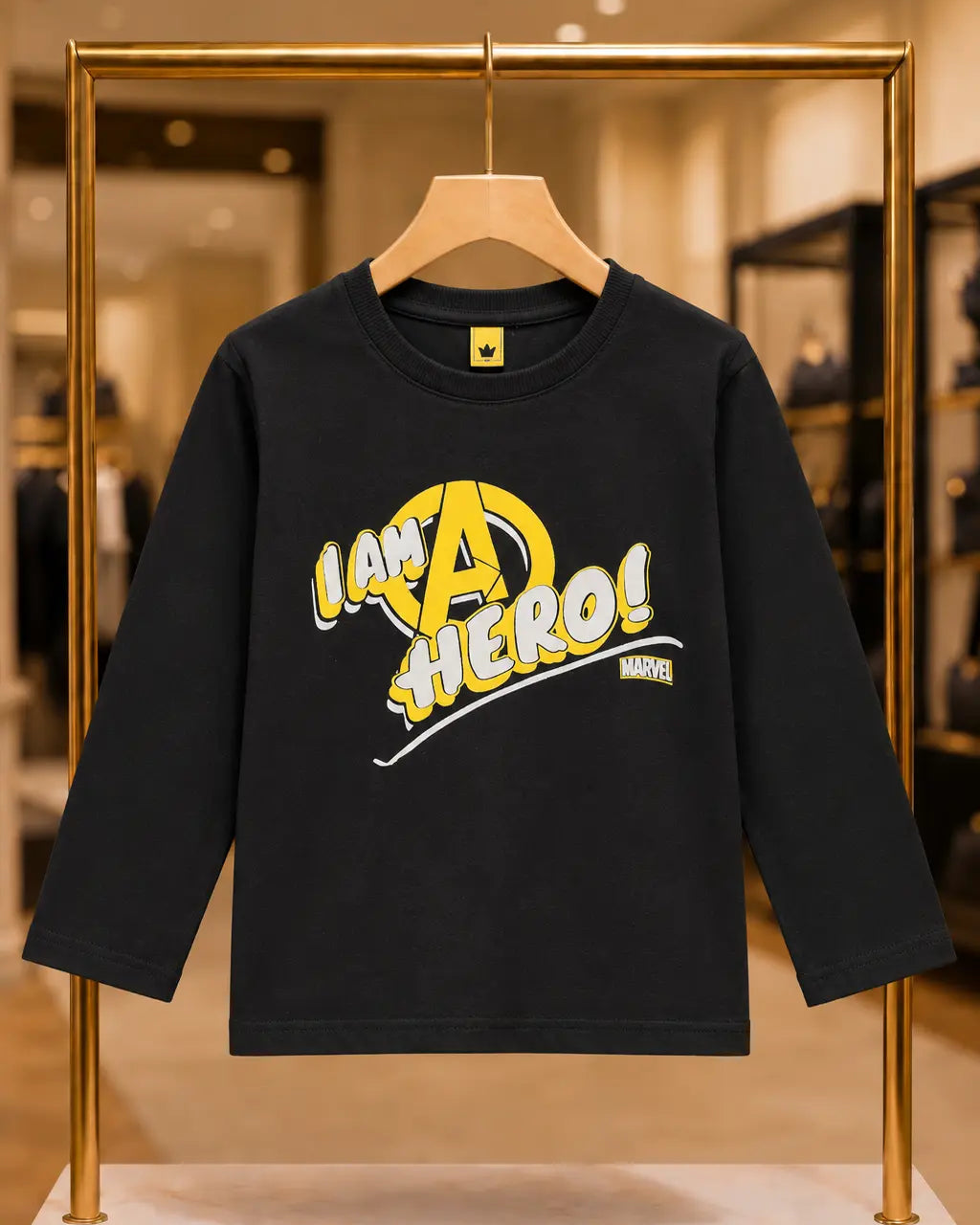 Kid's I am A HERO Printed Style long Sleeves Shirt