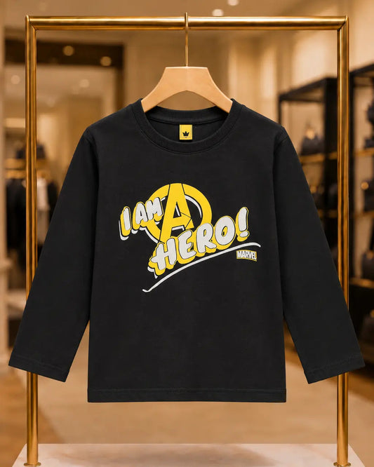 Kid's I am A HERO Printed Style long Sleeves Shirt