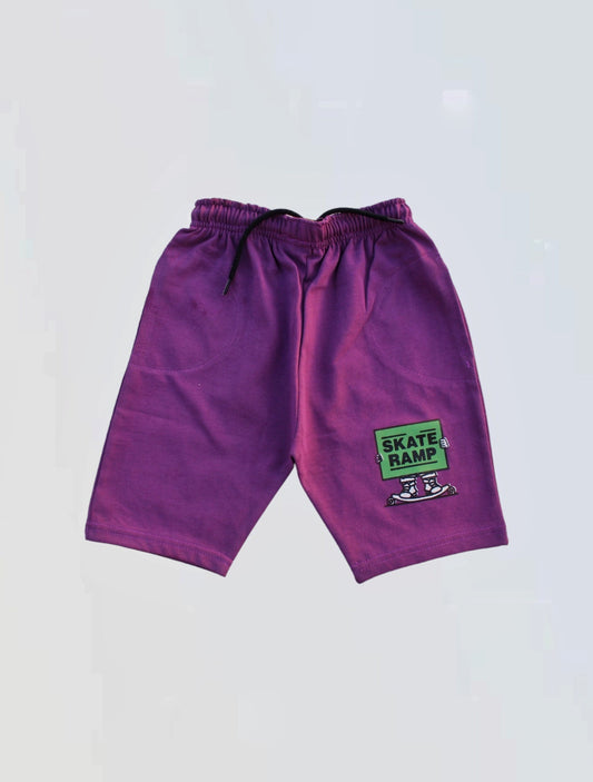 JUNIOR REPUBLIC KID'S SKATE RAMP Printed SHORTS with Pockets