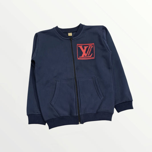 Junior Republic LV Printed Kid's Fleece Zipper Jacket