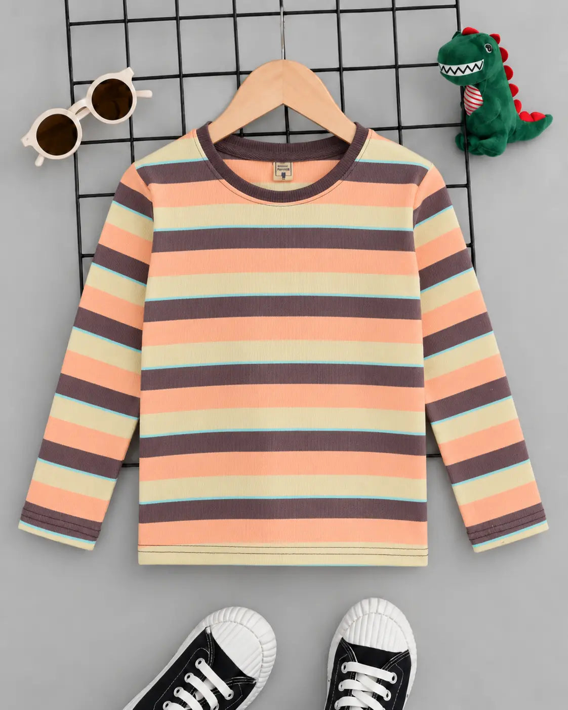 Kid's Stripes Style long Sleeves Shirt