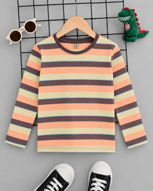 Kid's Stripes Style long Sleeves Shirt - LS-061
