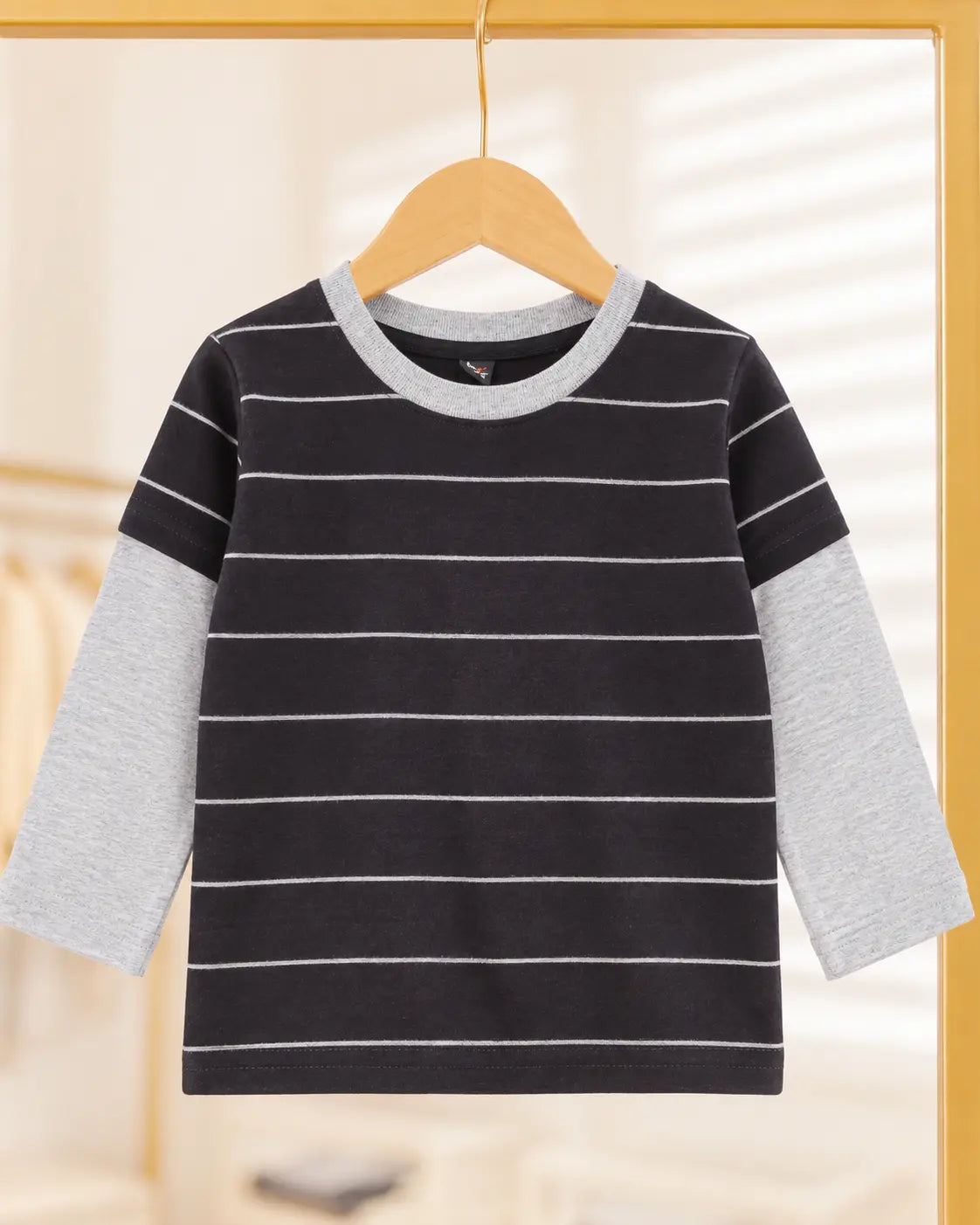 Kids Stripes Style Long Sleeves Shirt