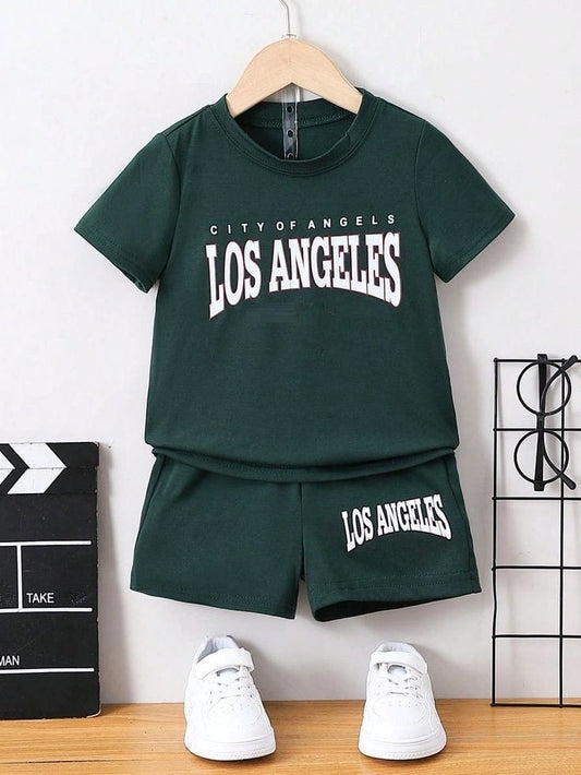 Junior Republic Kid's Los Angeles Printed Twin Set