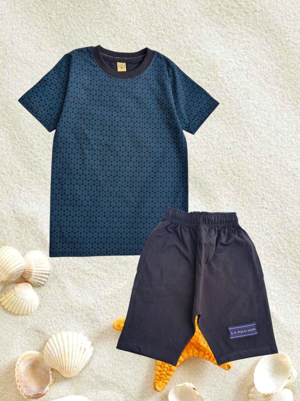 Junior Republic Kid's US Polo Printed Twin Set