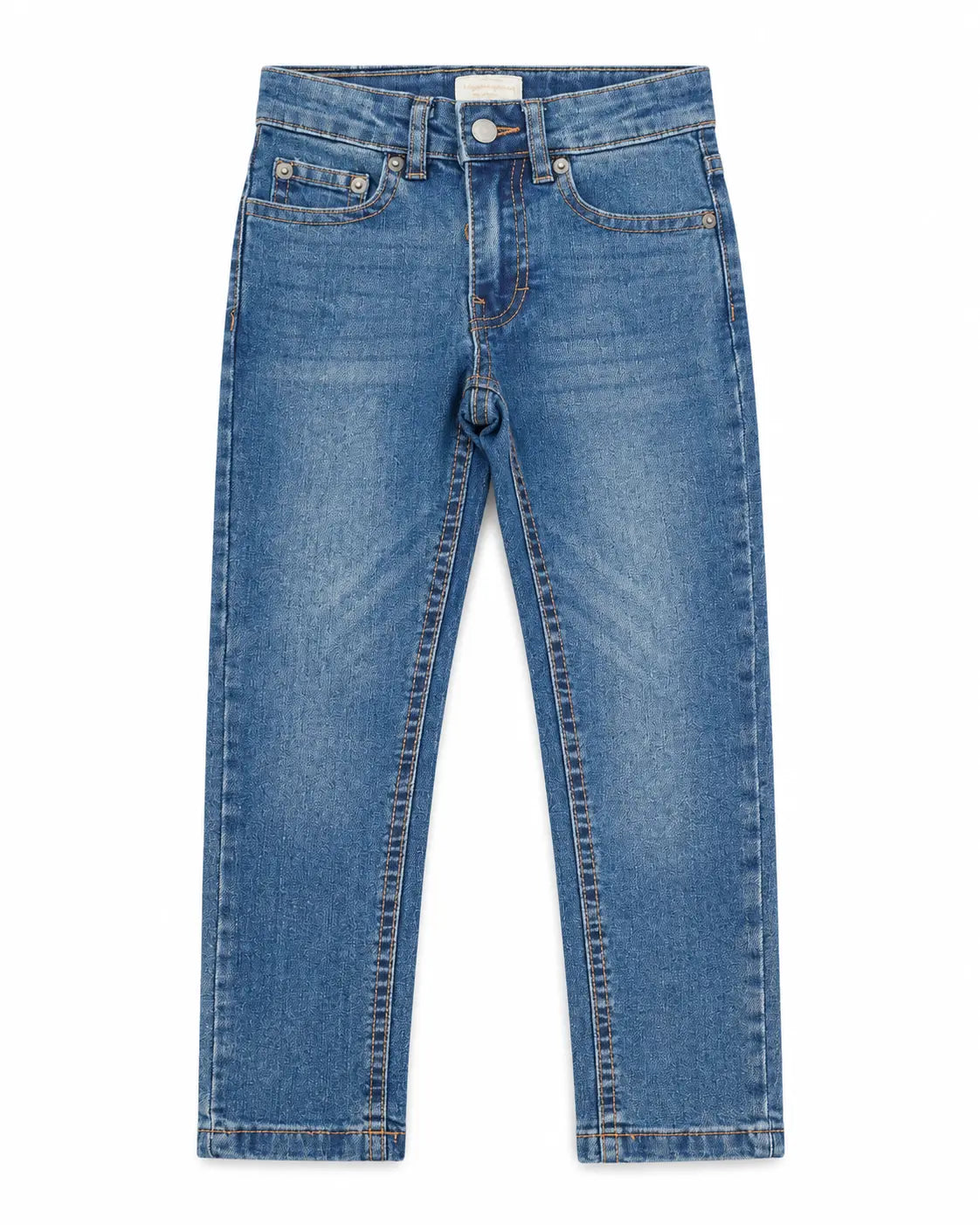 Cut Label Branded Kids Blue Denim Jeans Pant – Straight Fit