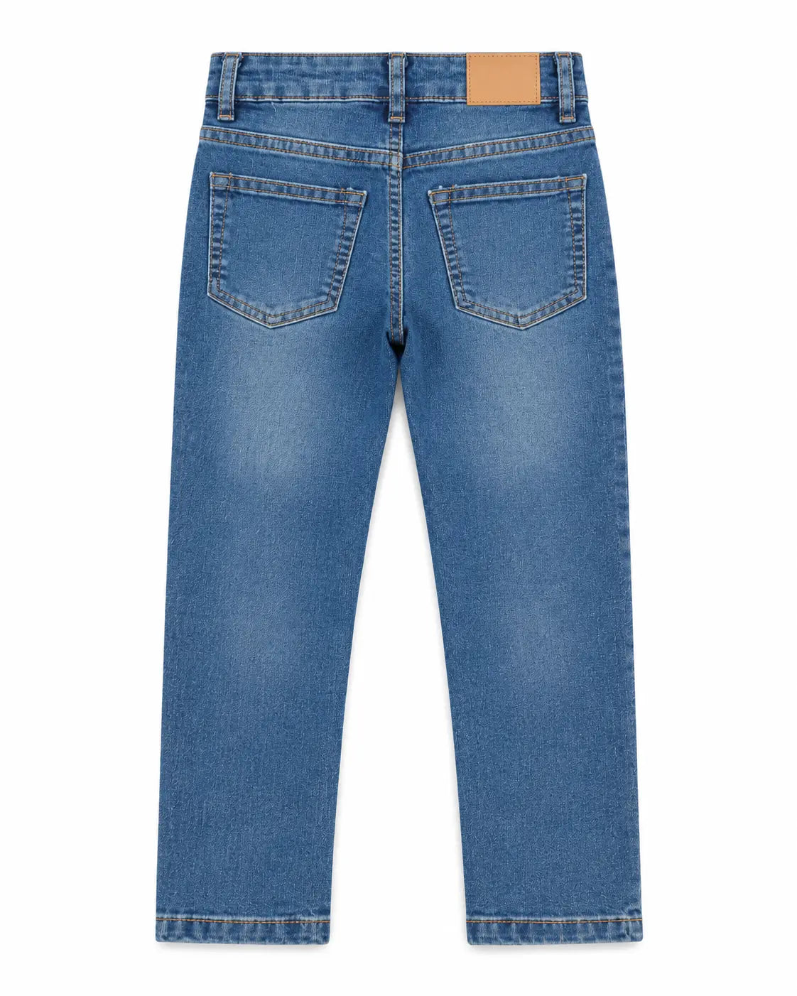 Cut Label Branded Kids Blue Denim Jeans Pant – Straight Fit