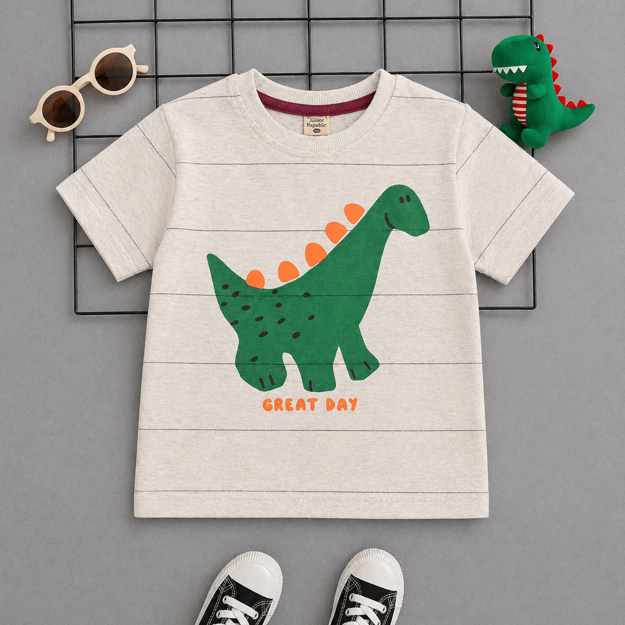 Junior Republic Kid's Dinosaur Printed Tee Shirt - Rs. 399 SALE - Junior Republic