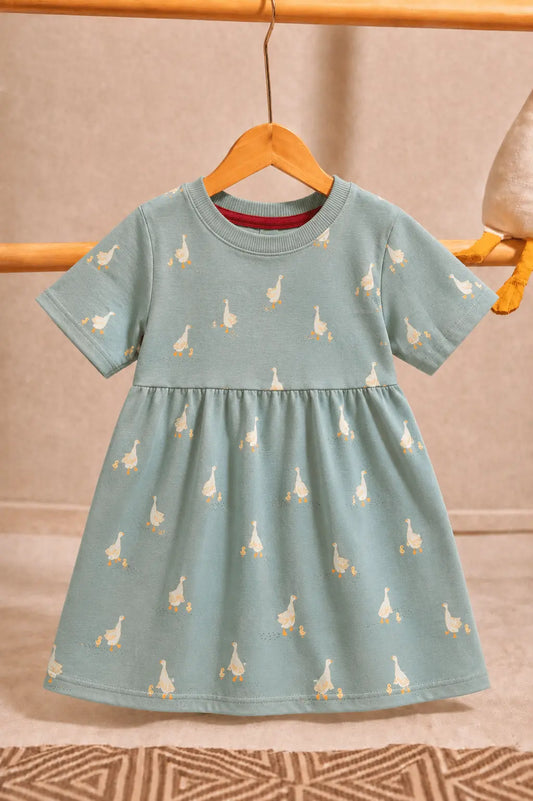Junior Republic Girls duck all over Print Summer Frock