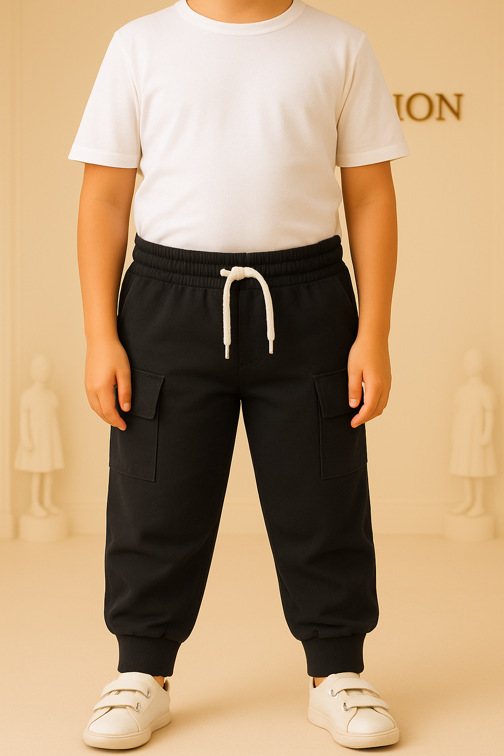 Junior Republic Cotton Jersey Mid Season Cargo Pockets Trouser - Rs. 499 SALE