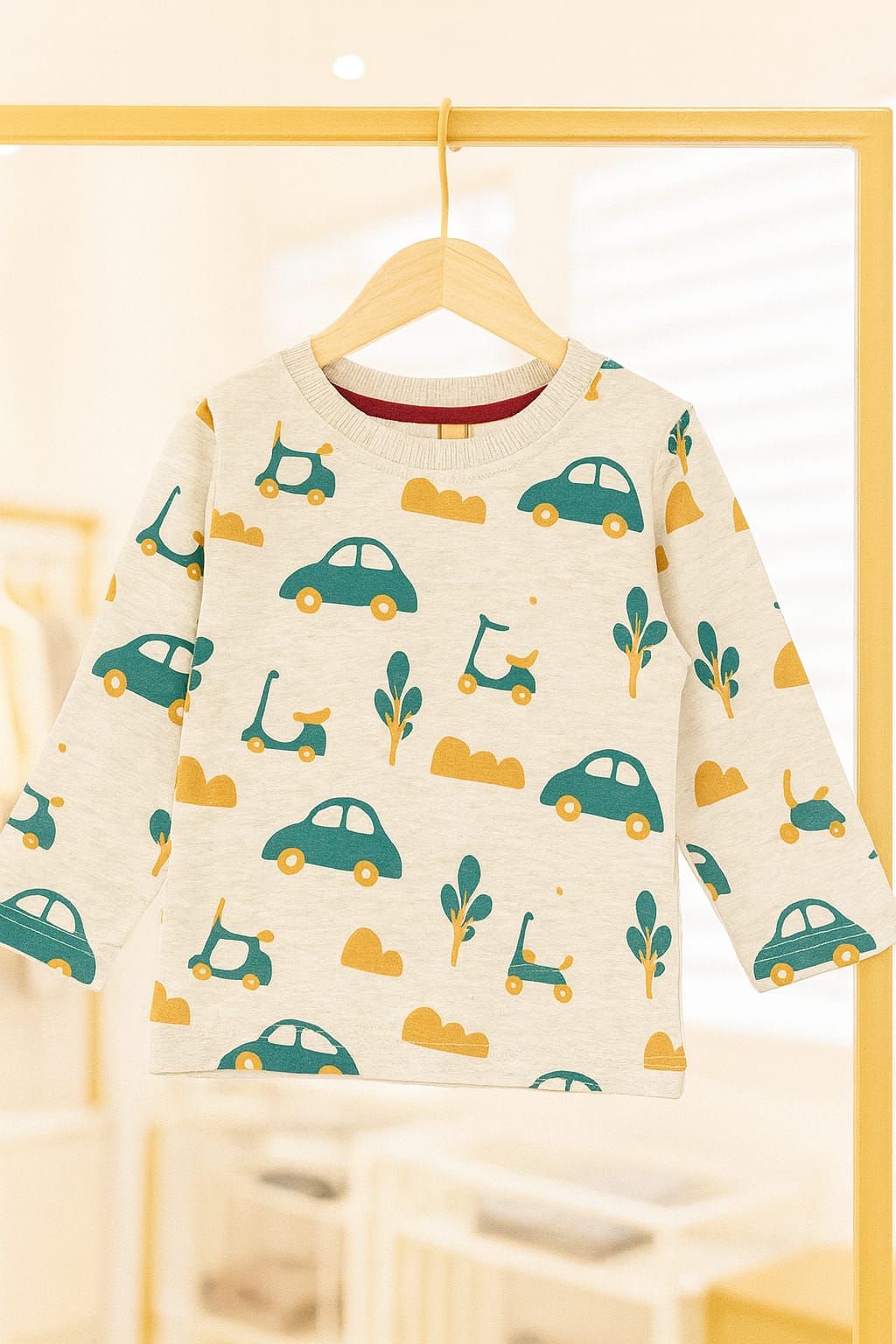 J unior Republic Cotton Jersey Car & scooter Printed Long Sleeve Shirt - Rs. 399 SALE