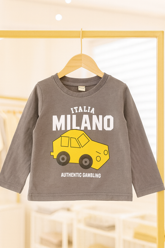 Junior Republic Cotton Jersey Milano Printed Long Sleeve Shirt - Rs. 499 SALE