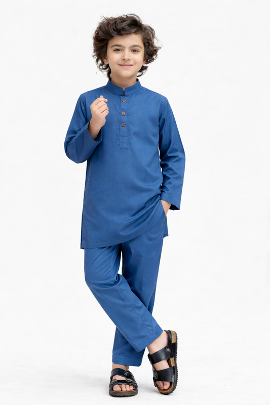 J              unior Republic Boys Summer Shalwar Kameez - Classic Eastern Wear for Kids