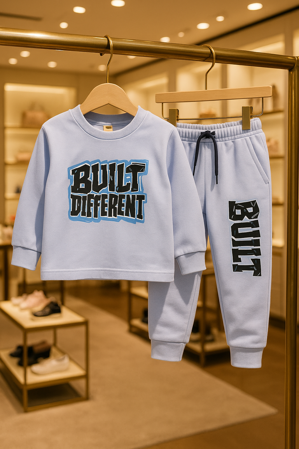 Junior Republic Kid's Built Different Printed Fleece Winter Suit