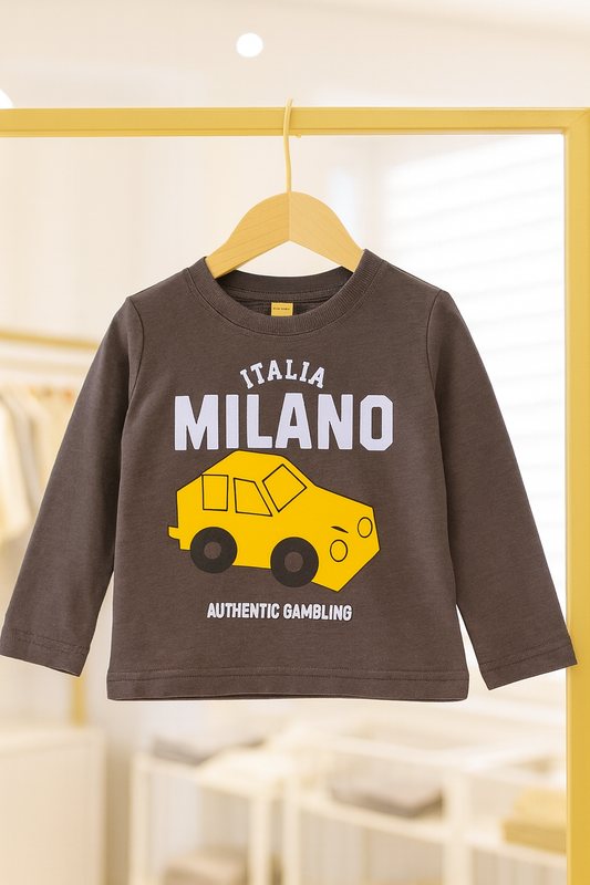 Junior Republic Cotton Jersey Milano Printed Long Sleeve Shirt - Rs. 499 SALE