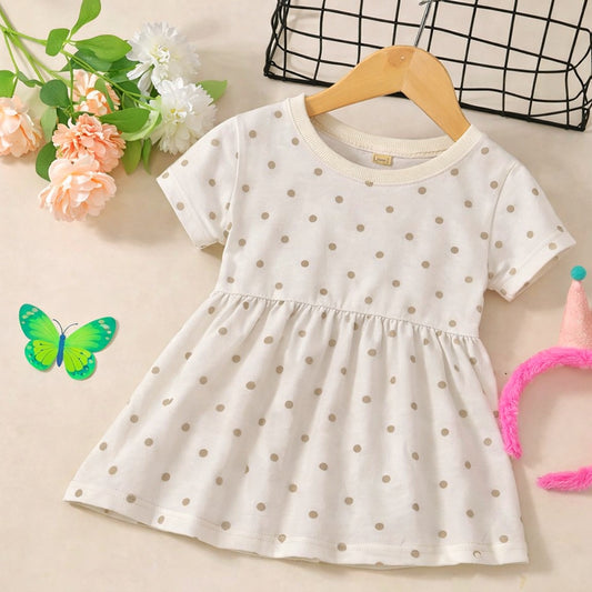 Junior Republic Girls Polka Dot Printed Summer Frock