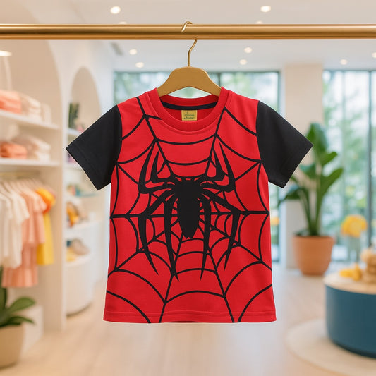 Junior Republic Kid's Spider Printed Tee Shirt - Rs. 299 SALE