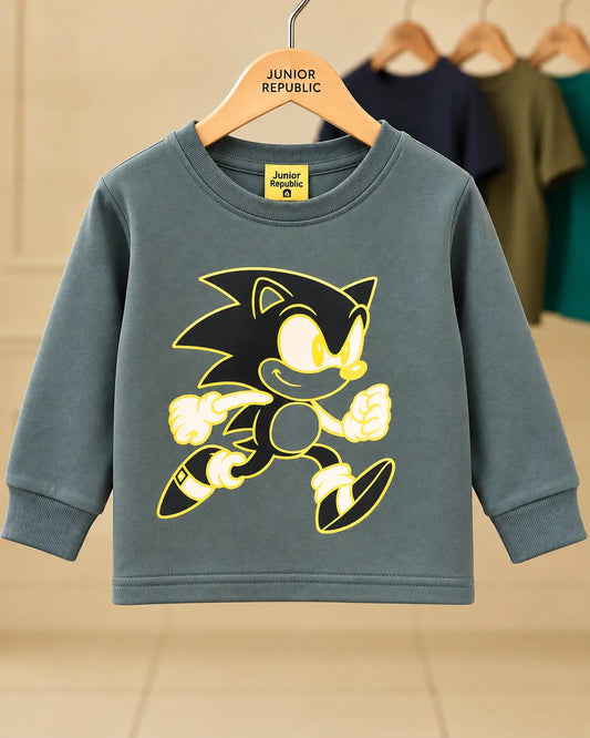 Kid's Sonic Printed long Sleeves Shirt - LS-148