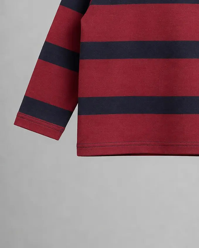 Junior Republic Kid's Stripes Style long Sleeves Shirt