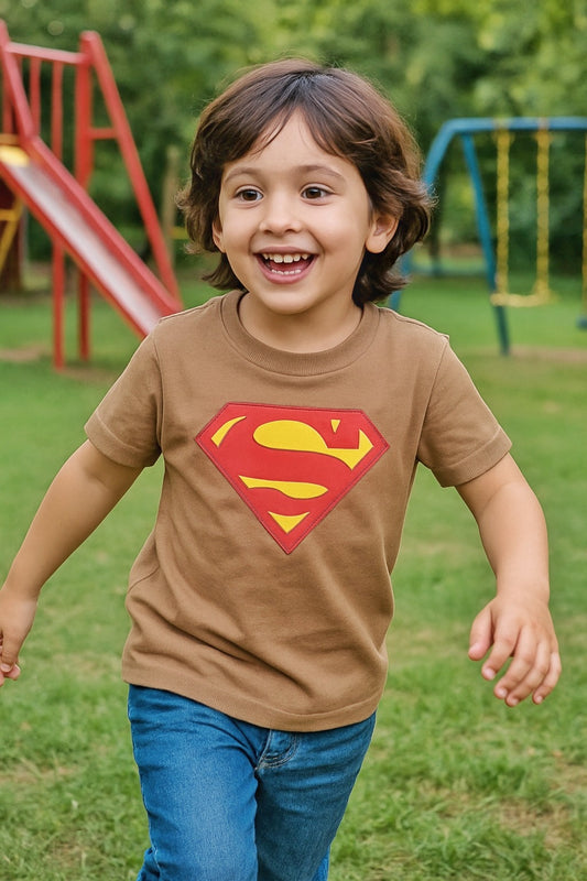 Junior Republic Kid's Superman Printed Tee Shirt - Rs. 299 SALE