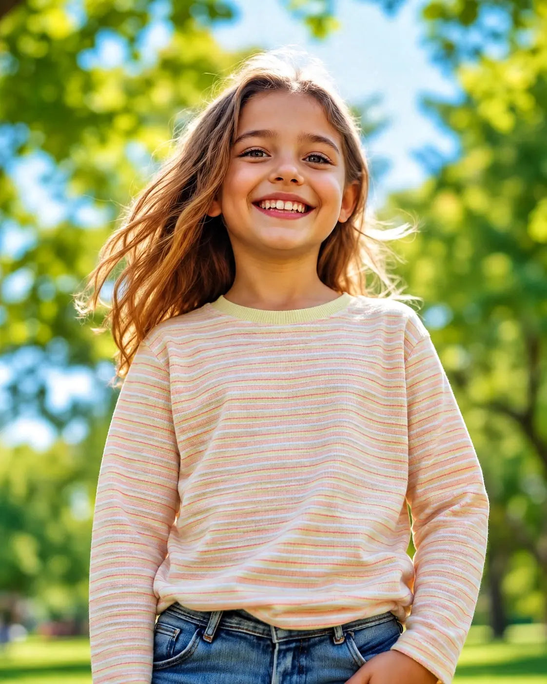 Kid's Stripes Style long Sleeves Shirt