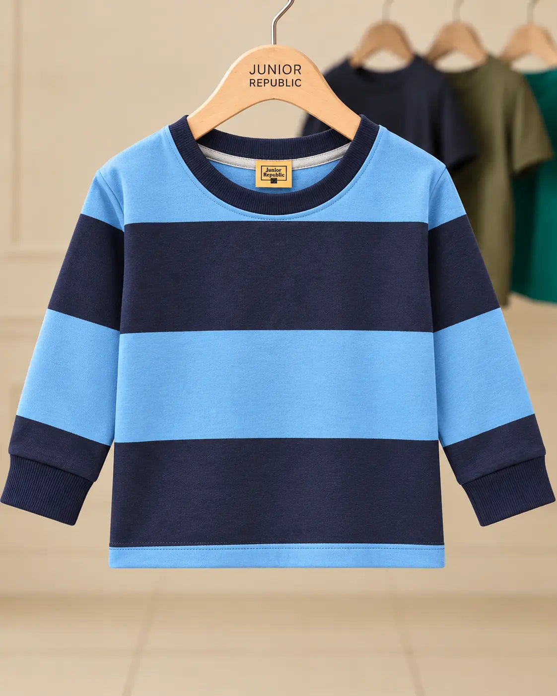 Kid's Stripes Style long Sleeves Shirt - LS-144
