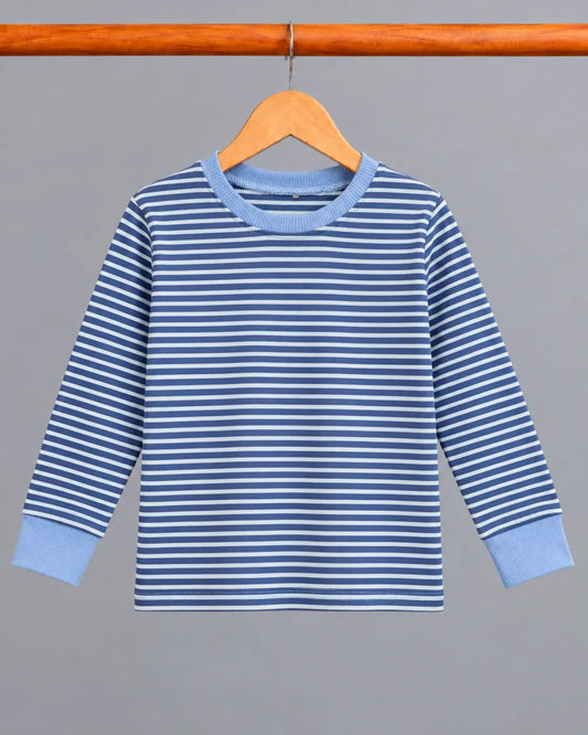 Kid's  Stripes Style long Sleeves Shirt - LS-100