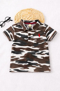 -Minor Fault- Junior Republic Kid's Camouflage Printed polo Shirt
