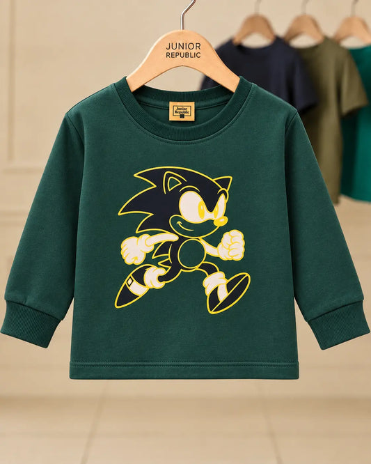 Kid's Sonic Printed long Sleeves Shirt - LS-149