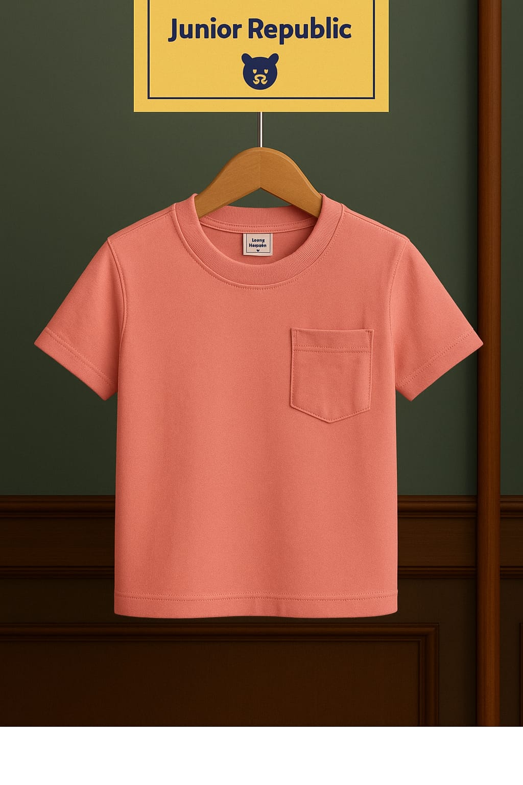 Junio Republic Kid's Front Pocket Tee Shirt