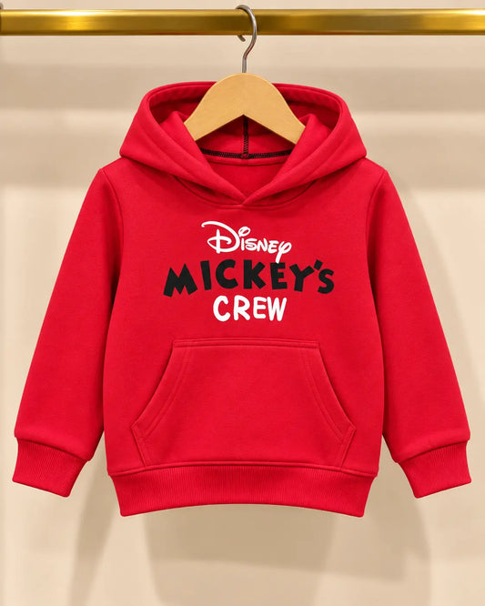 Mickey Crew Printed Kids Fleece Winter Hoodies for boys and Girls - HD-063