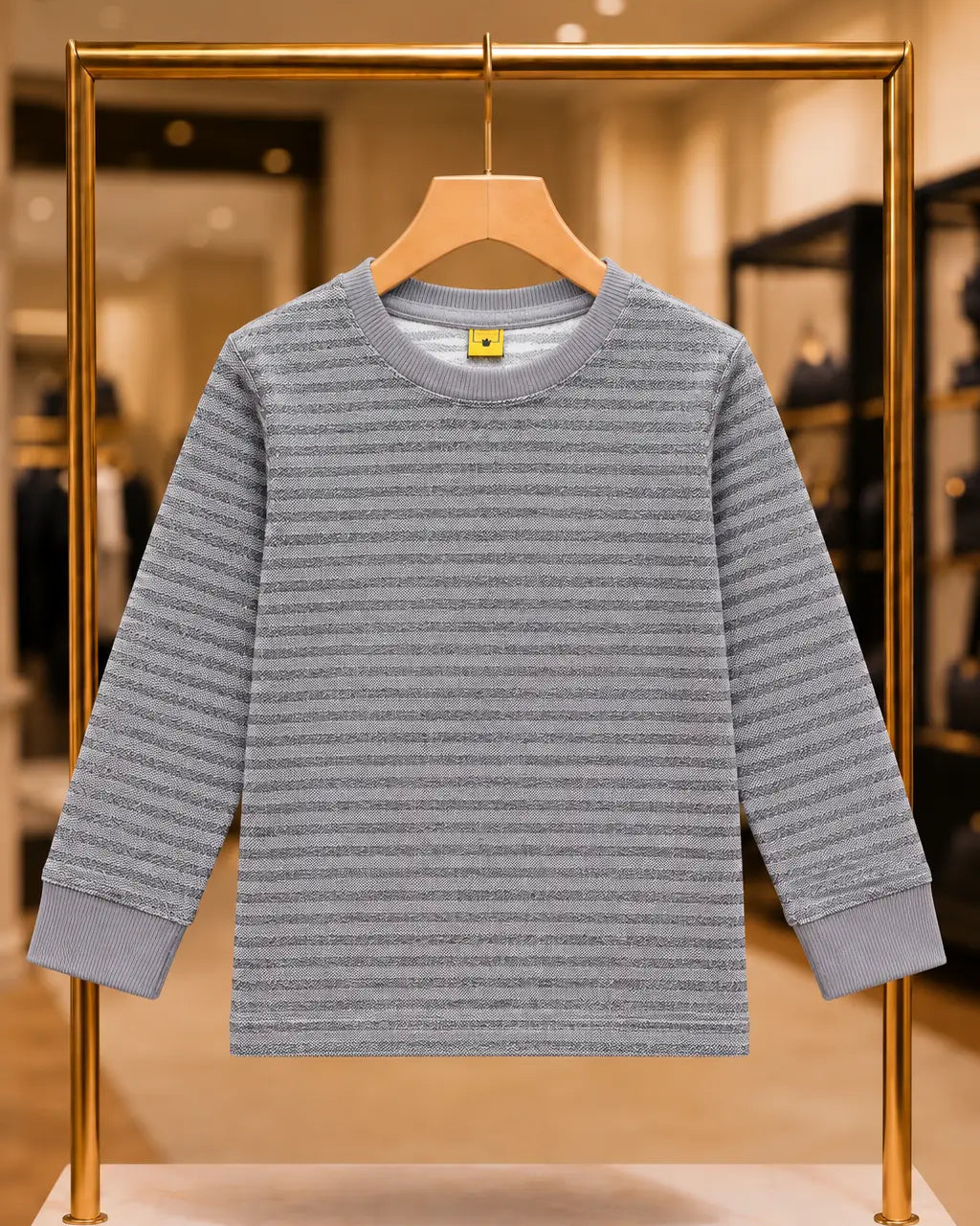 Kid's  Stripes Style long Sleeves Shirt - LS-096