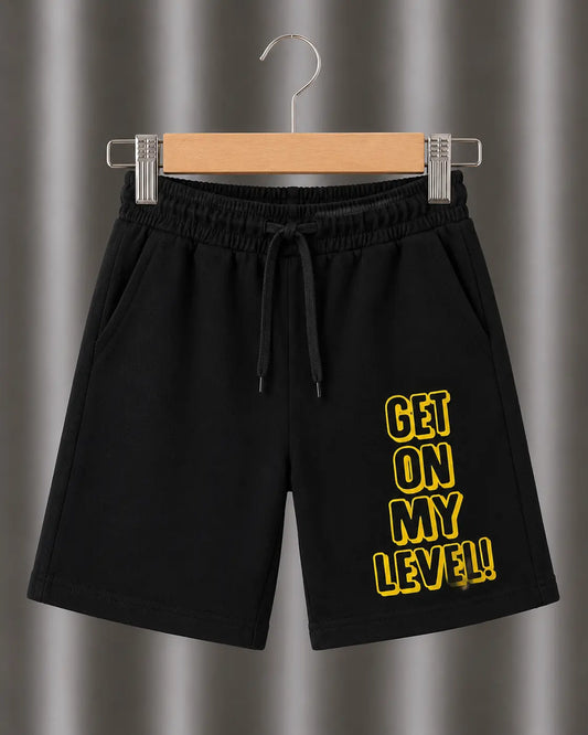Junior Republic KID'S Get on my Level Printed Summer Cotton Jersey Shorts