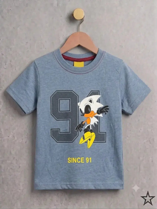 Junior Republic Kid's Sonic Printed Tee Shirt