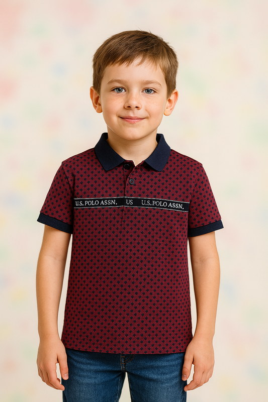 Junior Republic Kid's US Polo Embroidered Polo Shirtc- Rs. 499 SALE