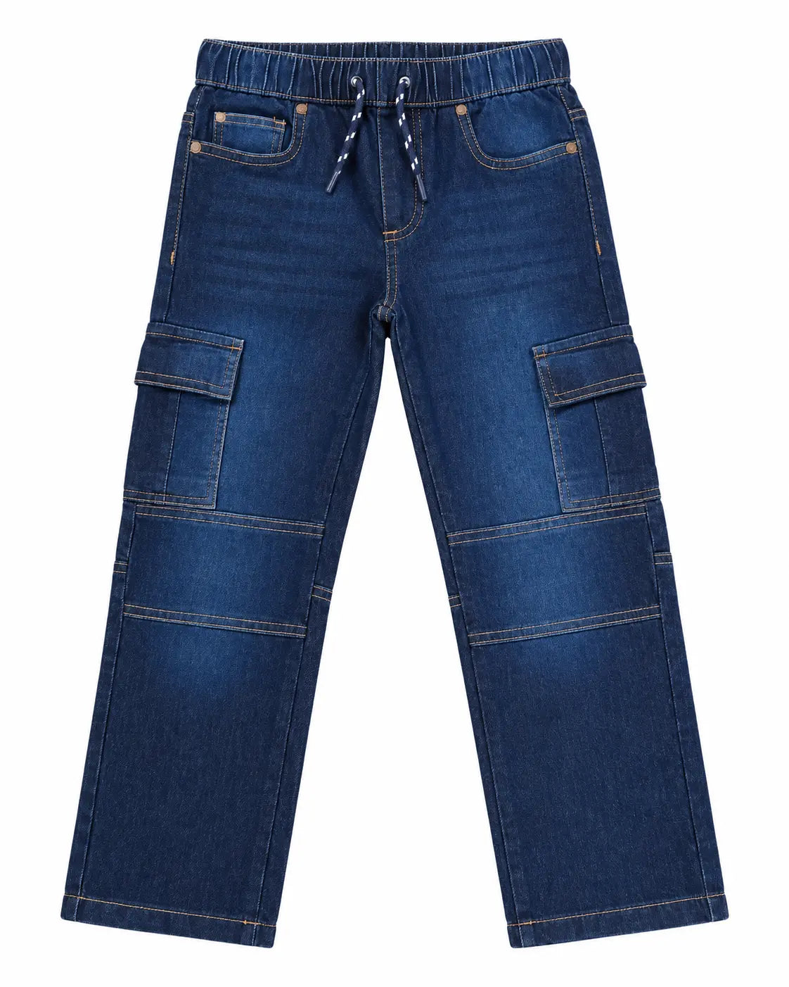 Branded Kids Blue Cargo Denim Jeans Pant