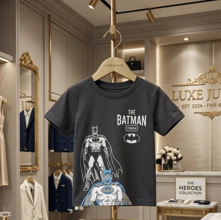 Junior Republic Kid's Batman Printed Tee Shirt
